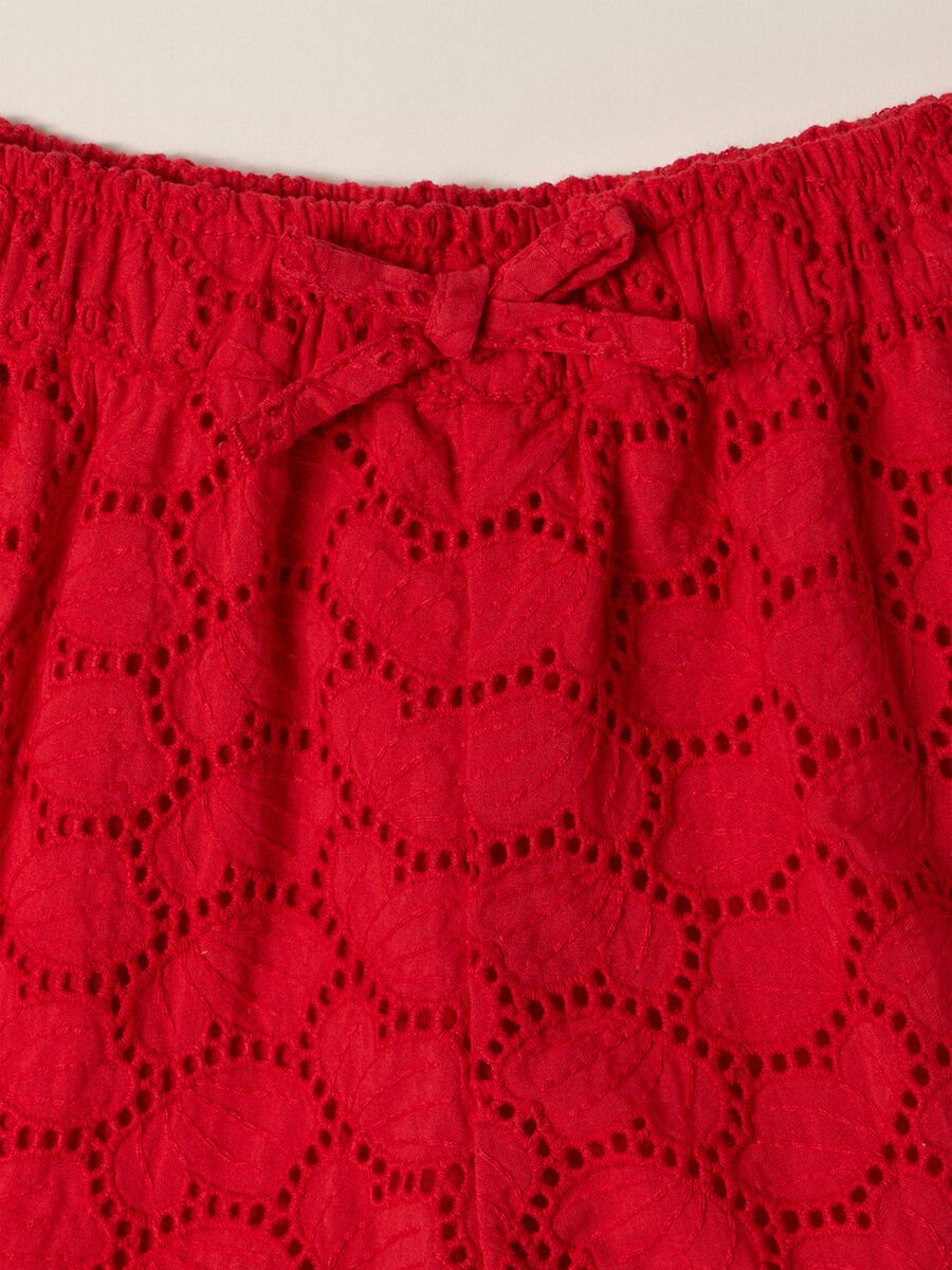 IANA baby girl pure cotton Sangallo shorts_2