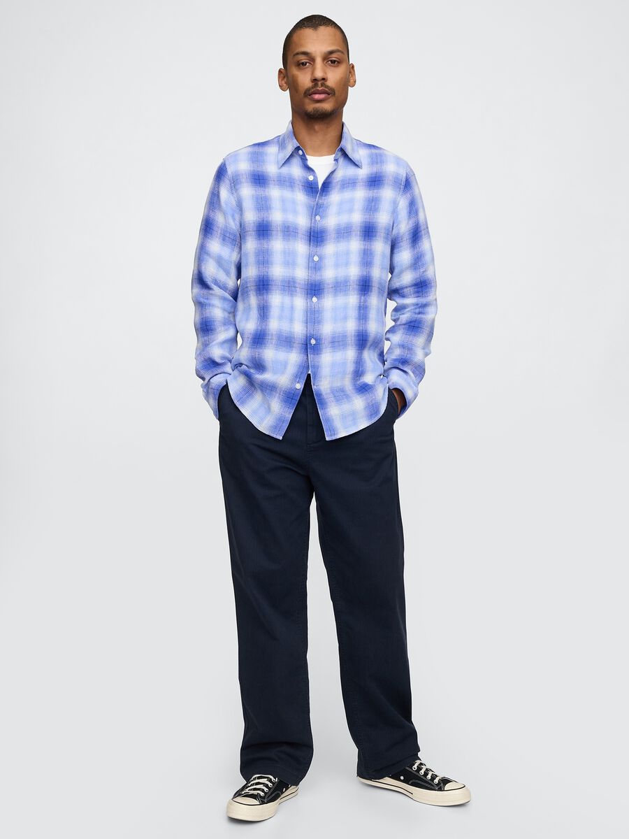 Blue Gradient Check Shirt_1