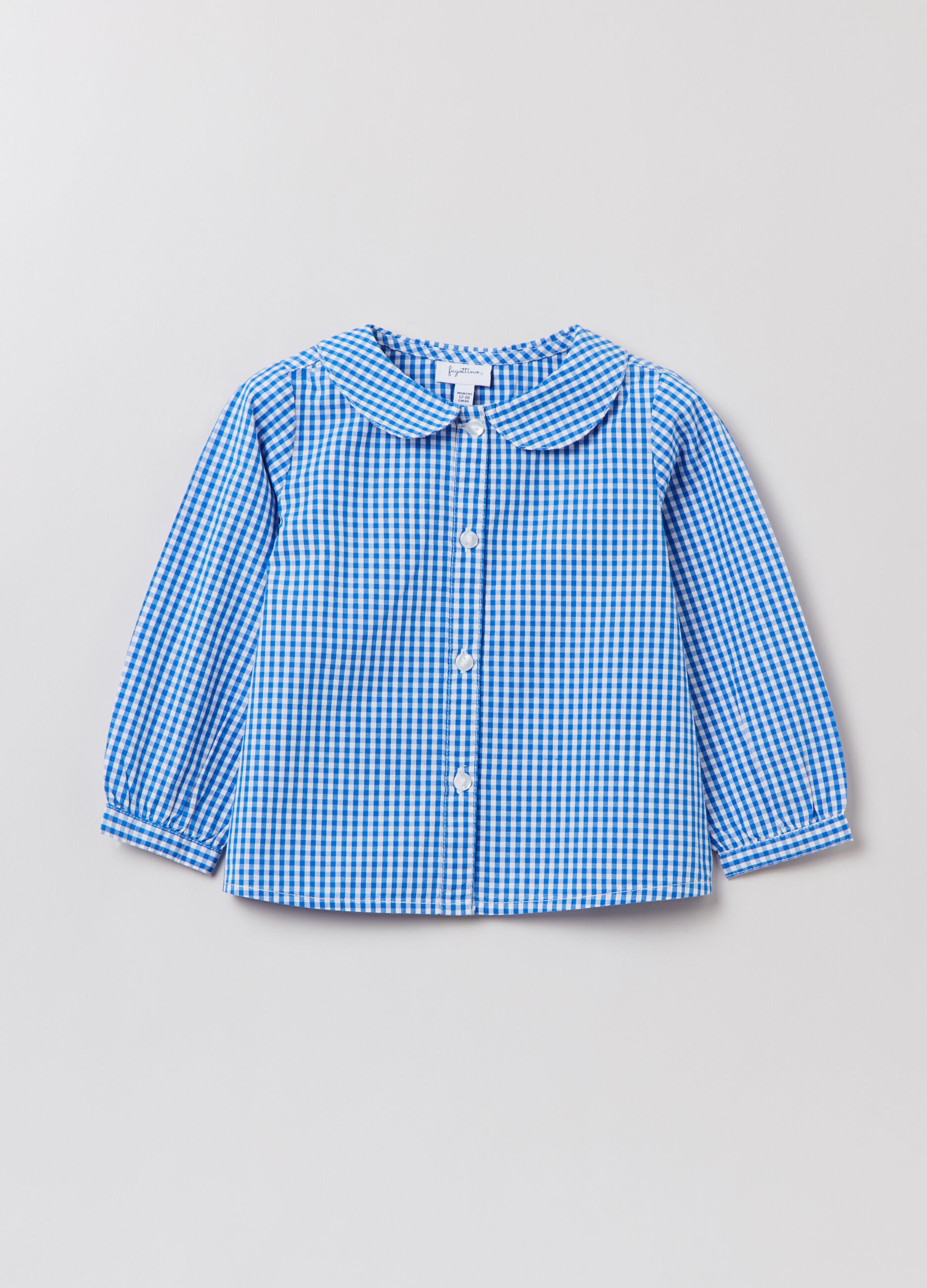 Camicia in popeline vichy