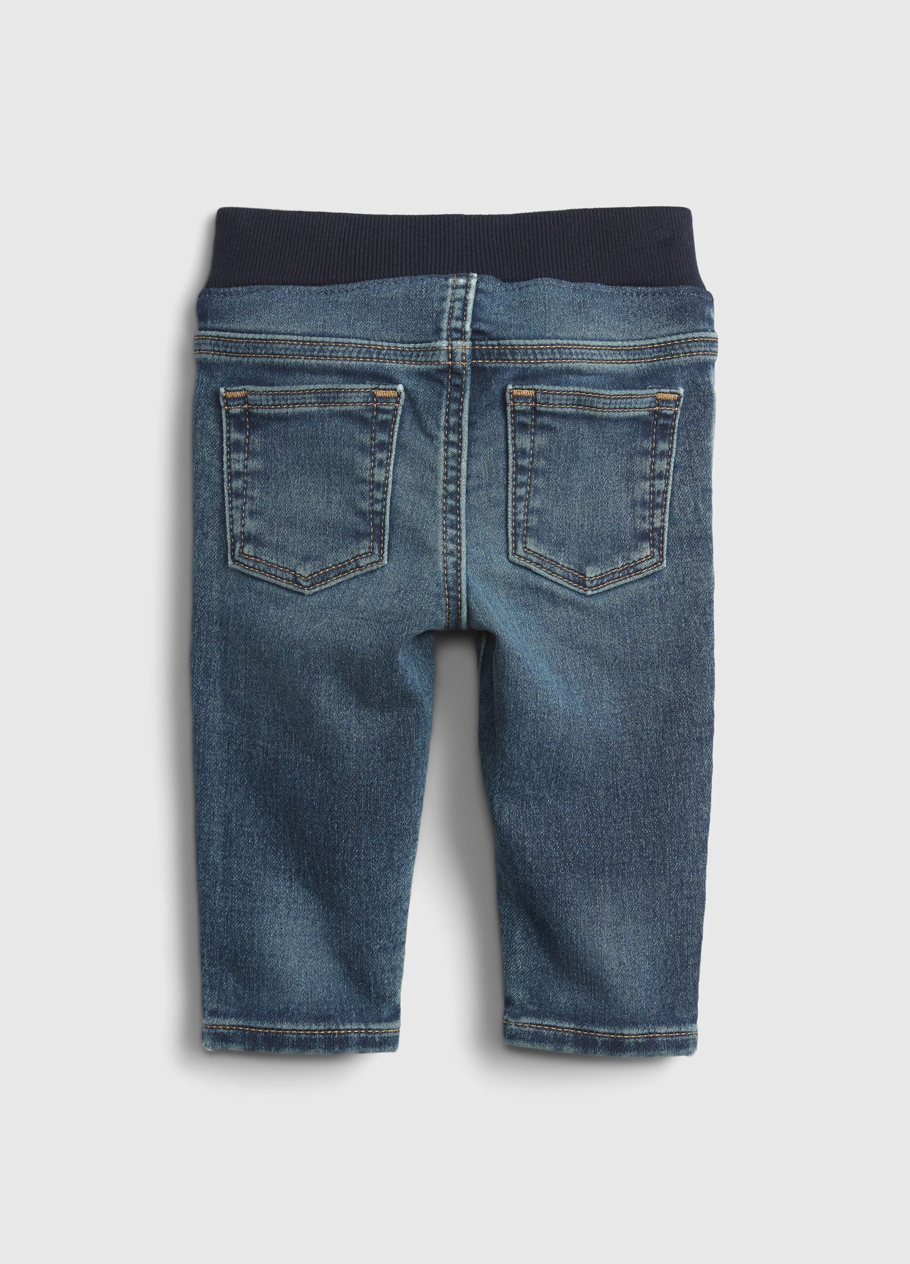 Jeans cinque tasche effetto delavato_1