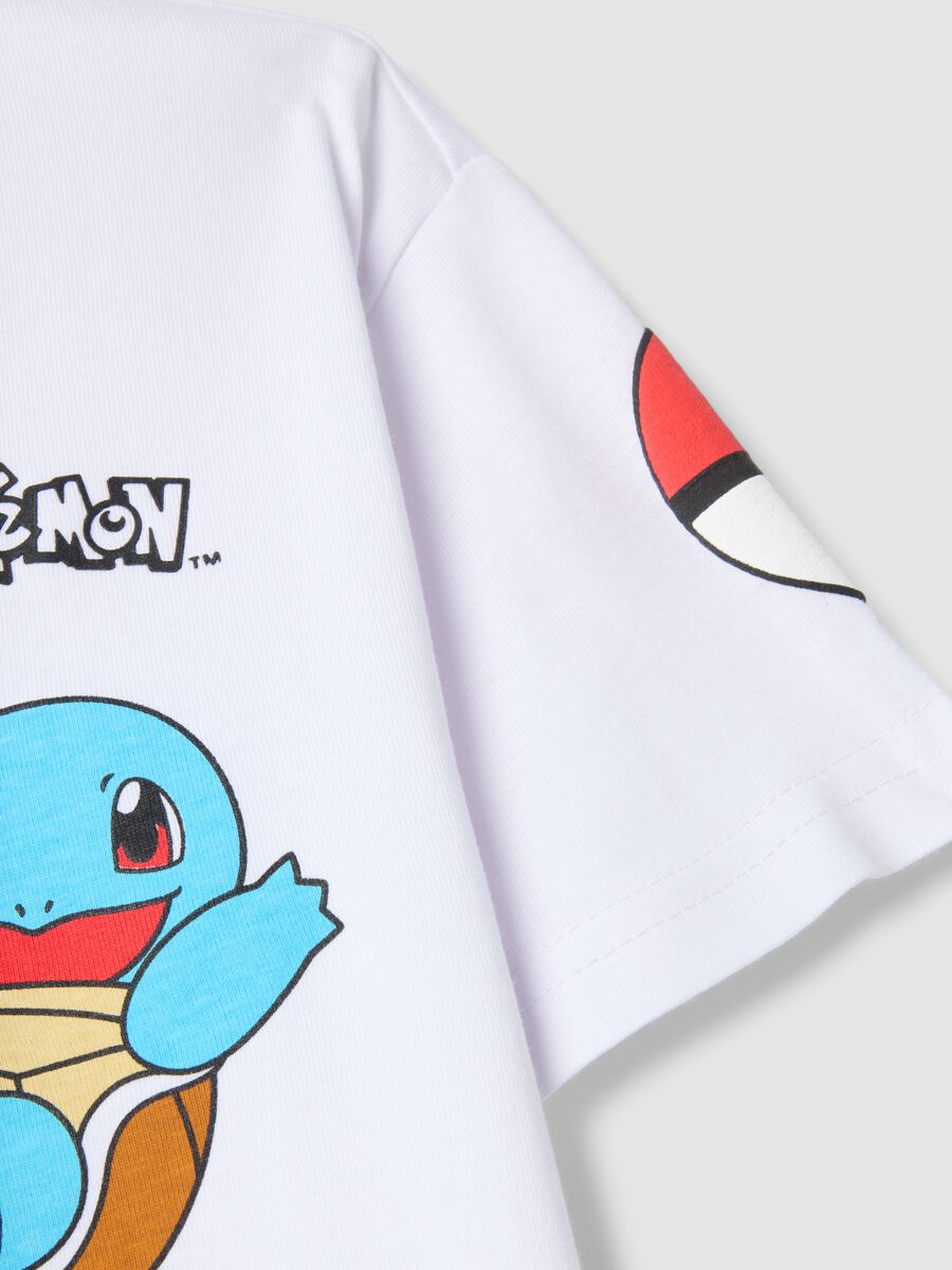 Children's Regular Fit White Pure Cotton T-shirt with Pok&eacute;mon_3