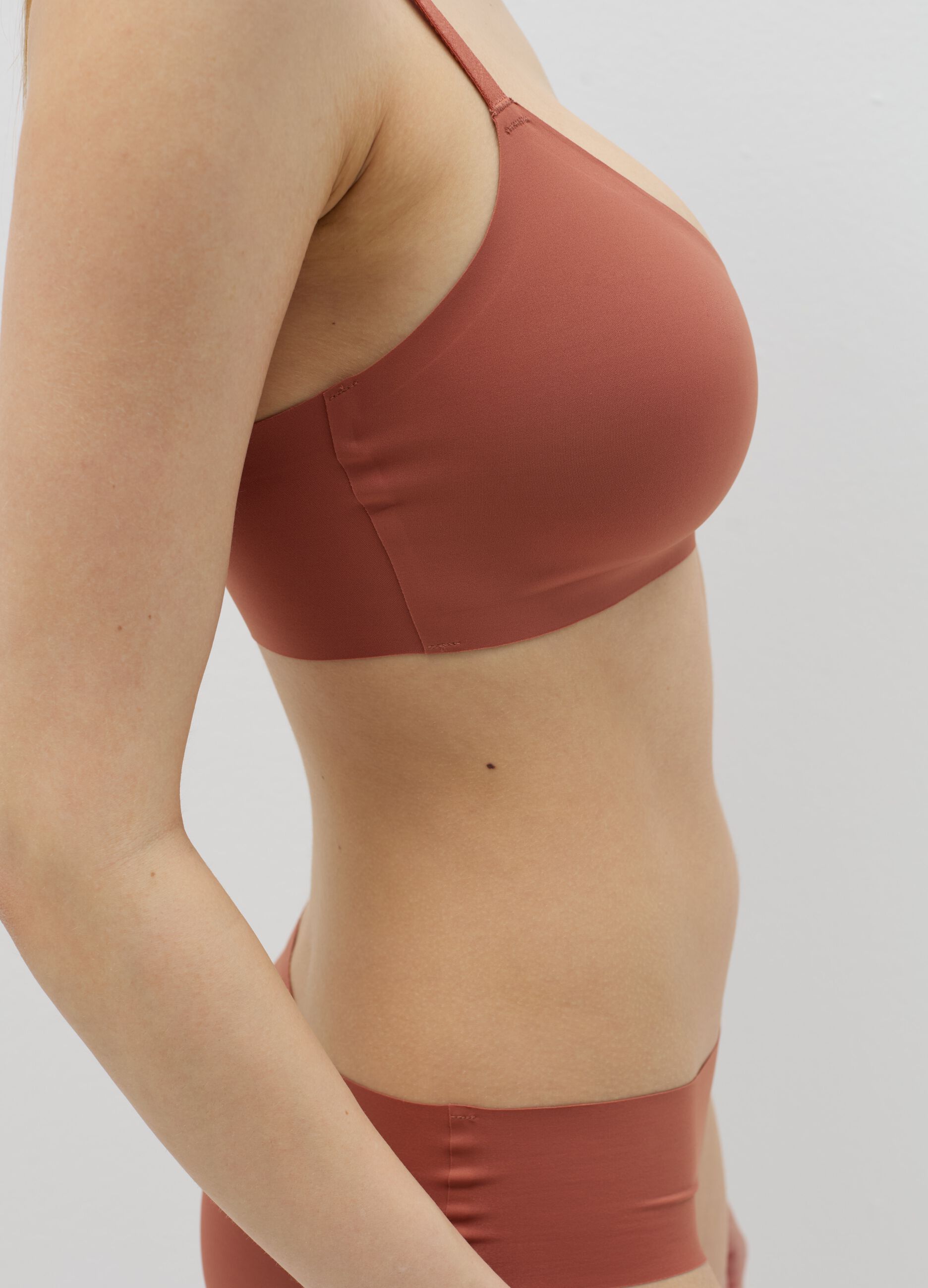 Bralette in stretch microfibre
