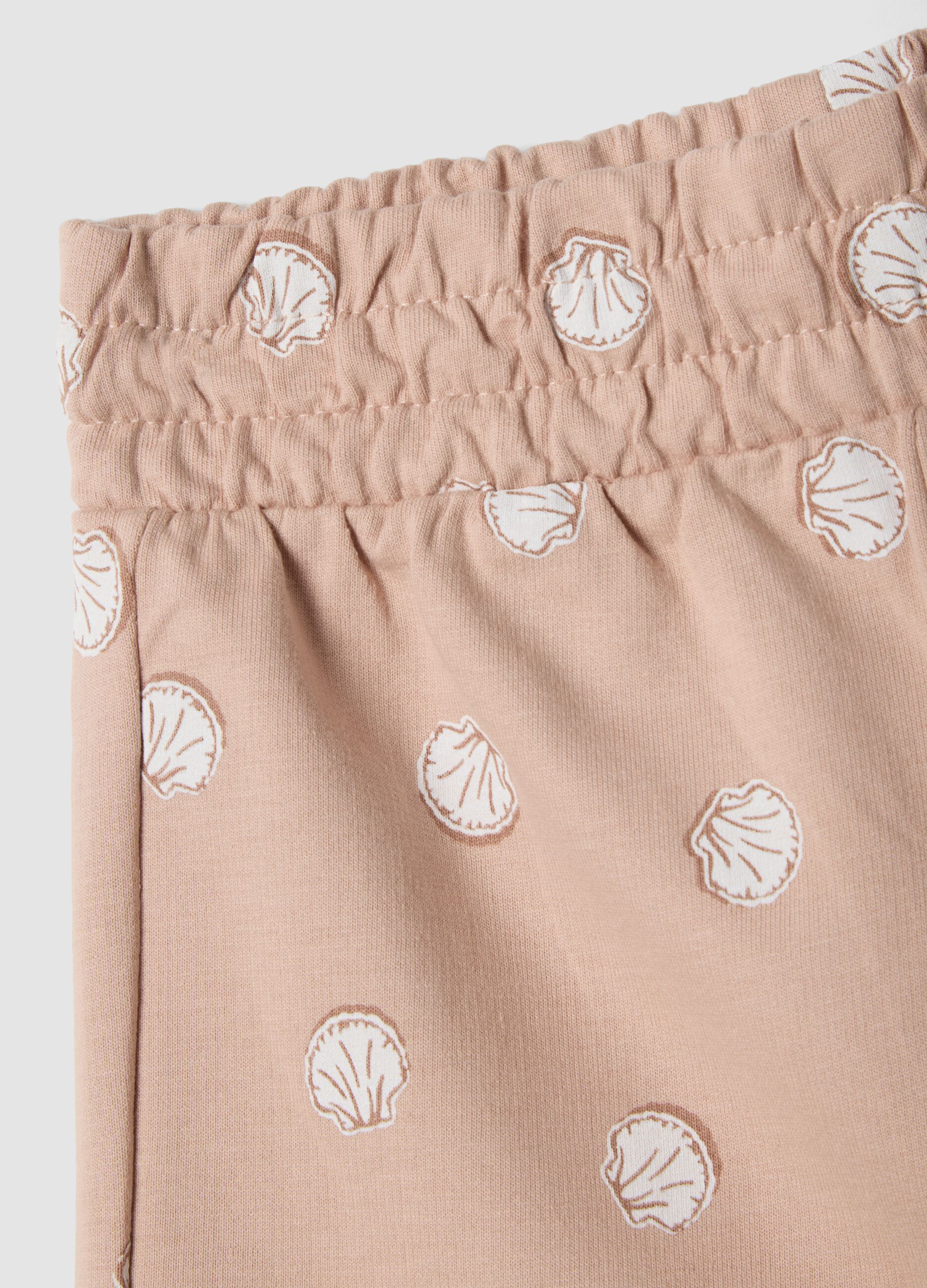 Girls&rsquo; pink pure cotton polka dot shorts