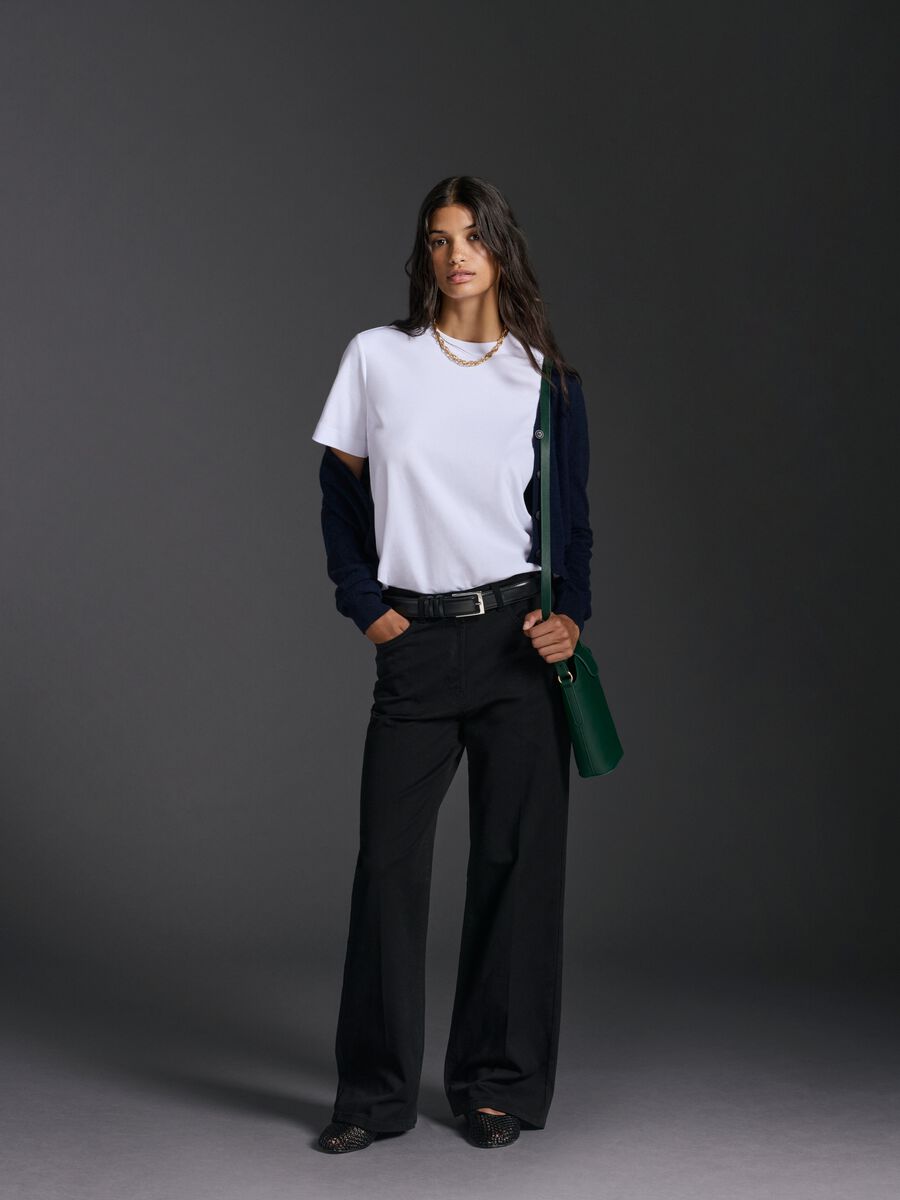 T-shirt The Iconic Tee in puro cotone bianca relaxed fit_0