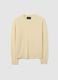 Regular fit pure wool yellow jumper_4