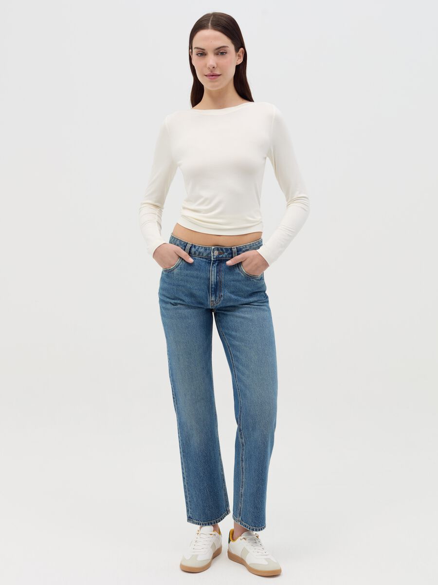 T-shirt with boat neck_1