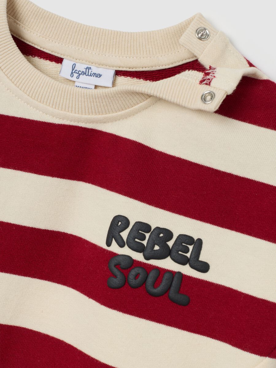 Striped Cotton Crewneck Sweatshirt_3