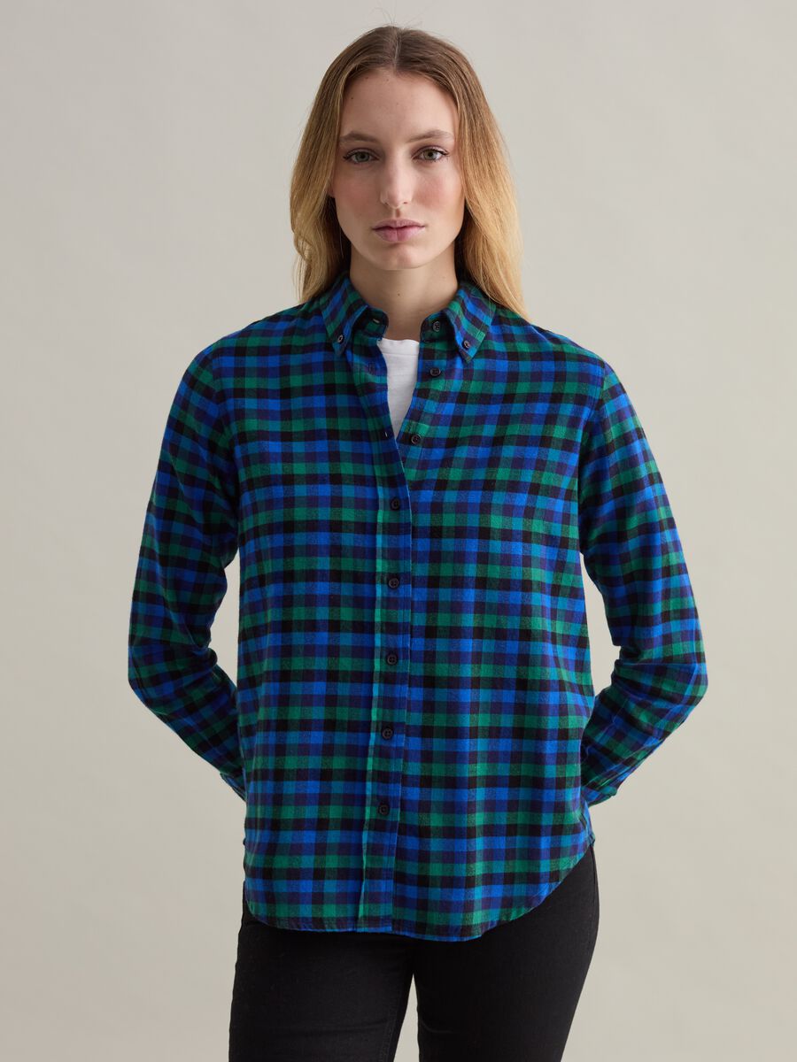 Camicia a quadri button-down_0