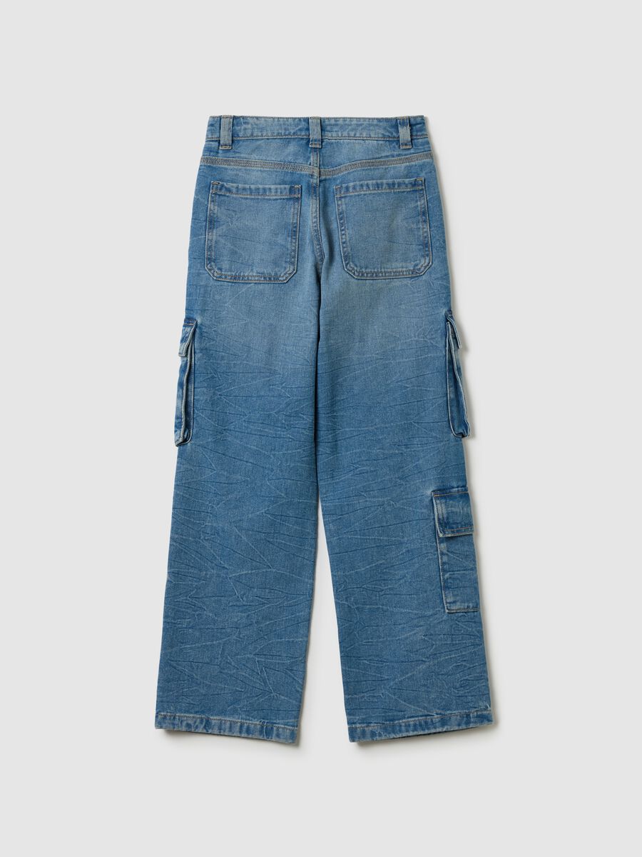 Cargo jeans with heart print_4