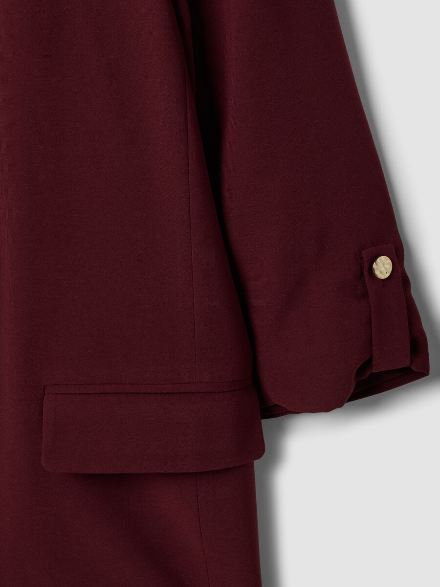 Blazer rosso regular fit foderato con rever classico_2
