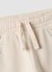 Beige pure cotton joggers_2