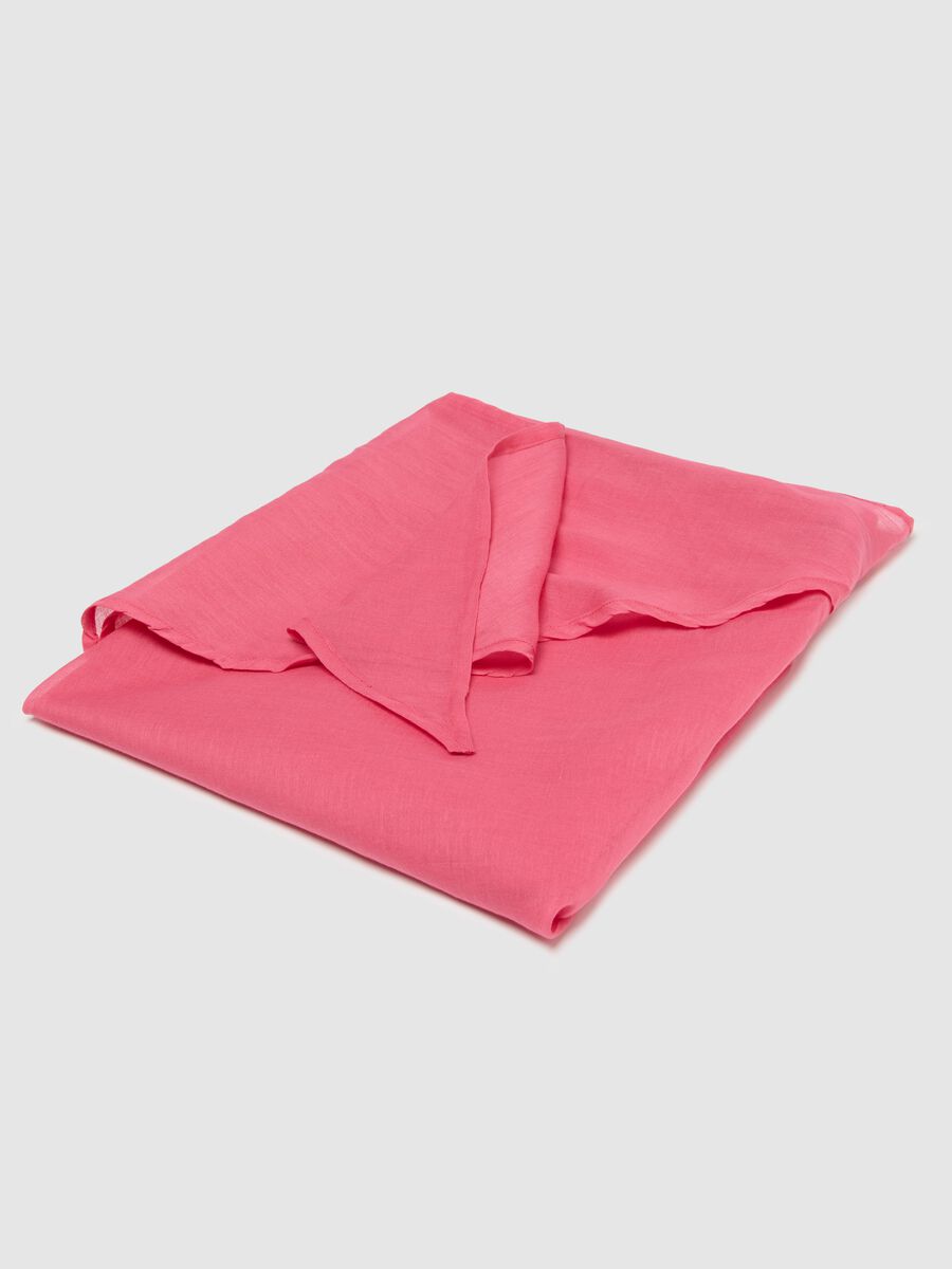 Women's pink, regular-fit beach cover-up in 100% cotton_5