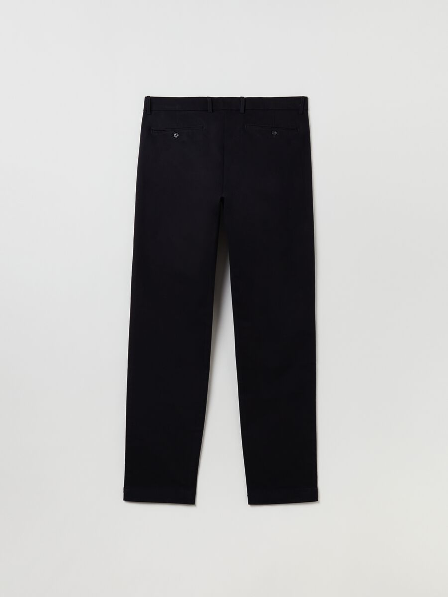 Pantaloni chino skinny fit in cotone stretch_2
