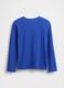 Long Sleeve Blue Cotton Shirt_1