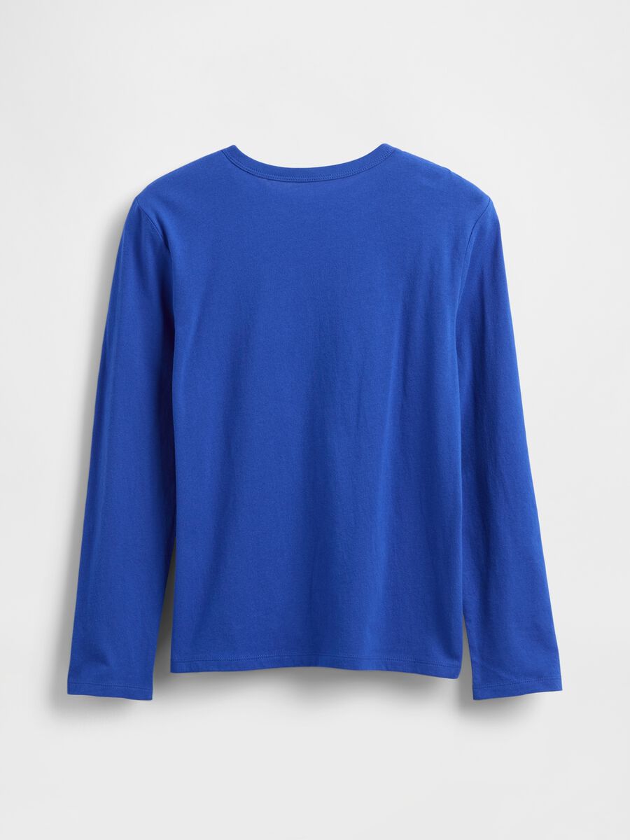 Long Sleeve Blue Cotton Shirt_1