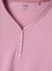 Pink pure cotton nightshirt regular fit with serafino collar_5