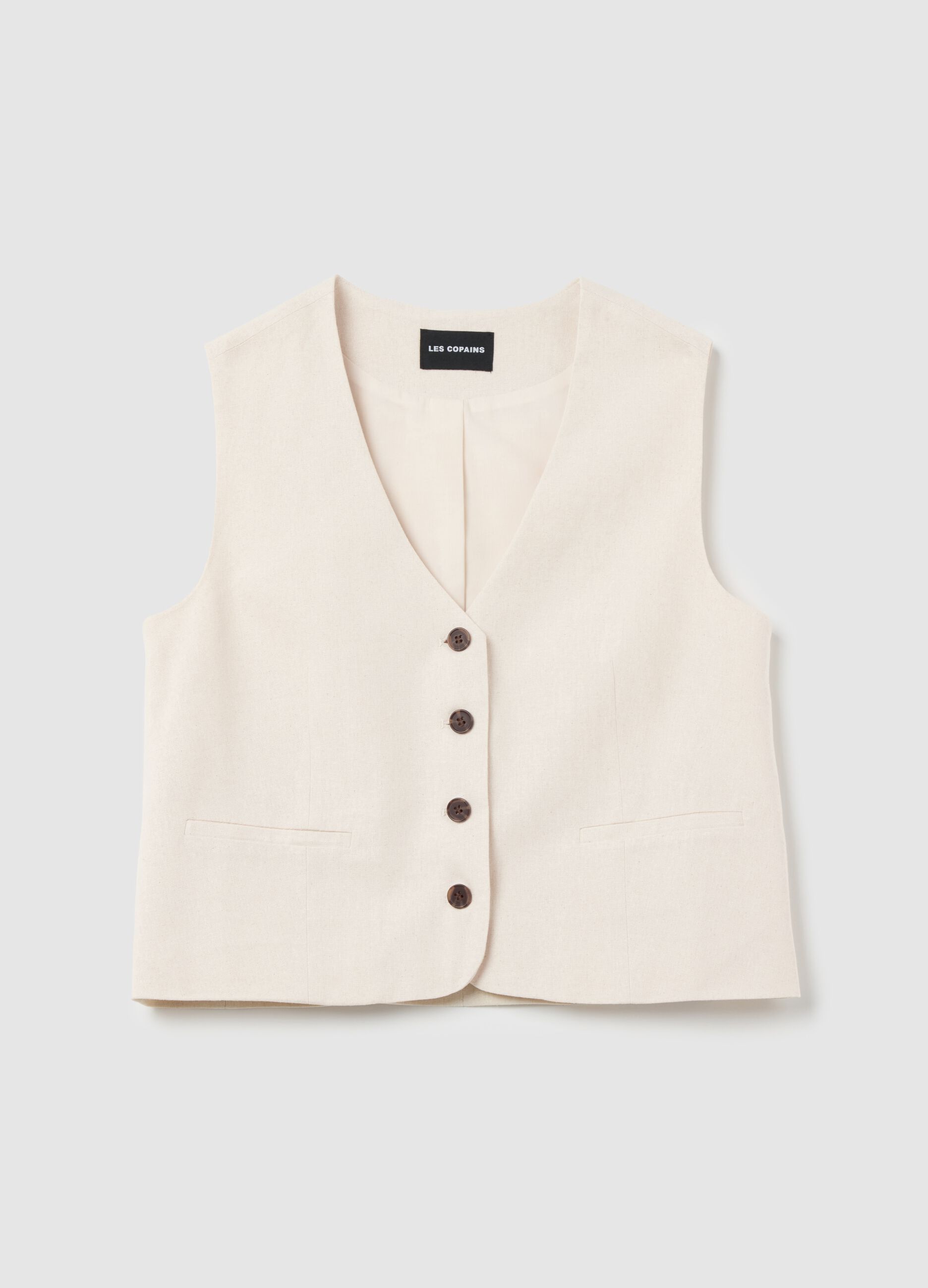 Gilet con scollo a V