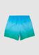 Blue Ombre Swim Shorts with Elasticated Waist_1
