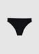 Women's black stretchy fabric briefs_4