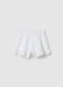 Girls&rsquo; white shorts in 100% cotton with regular fit_1