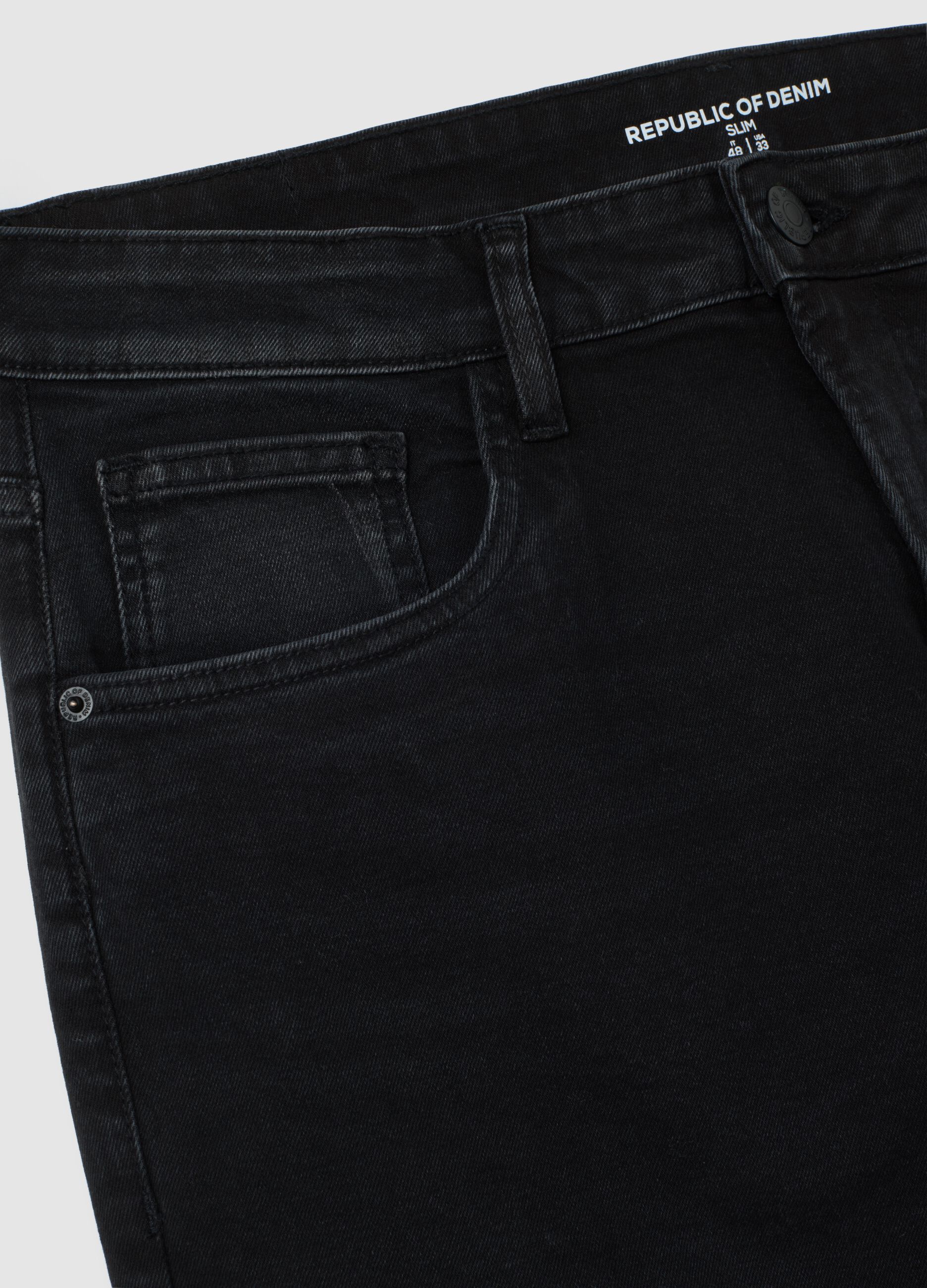 Black Denim Slim Fit Jeans