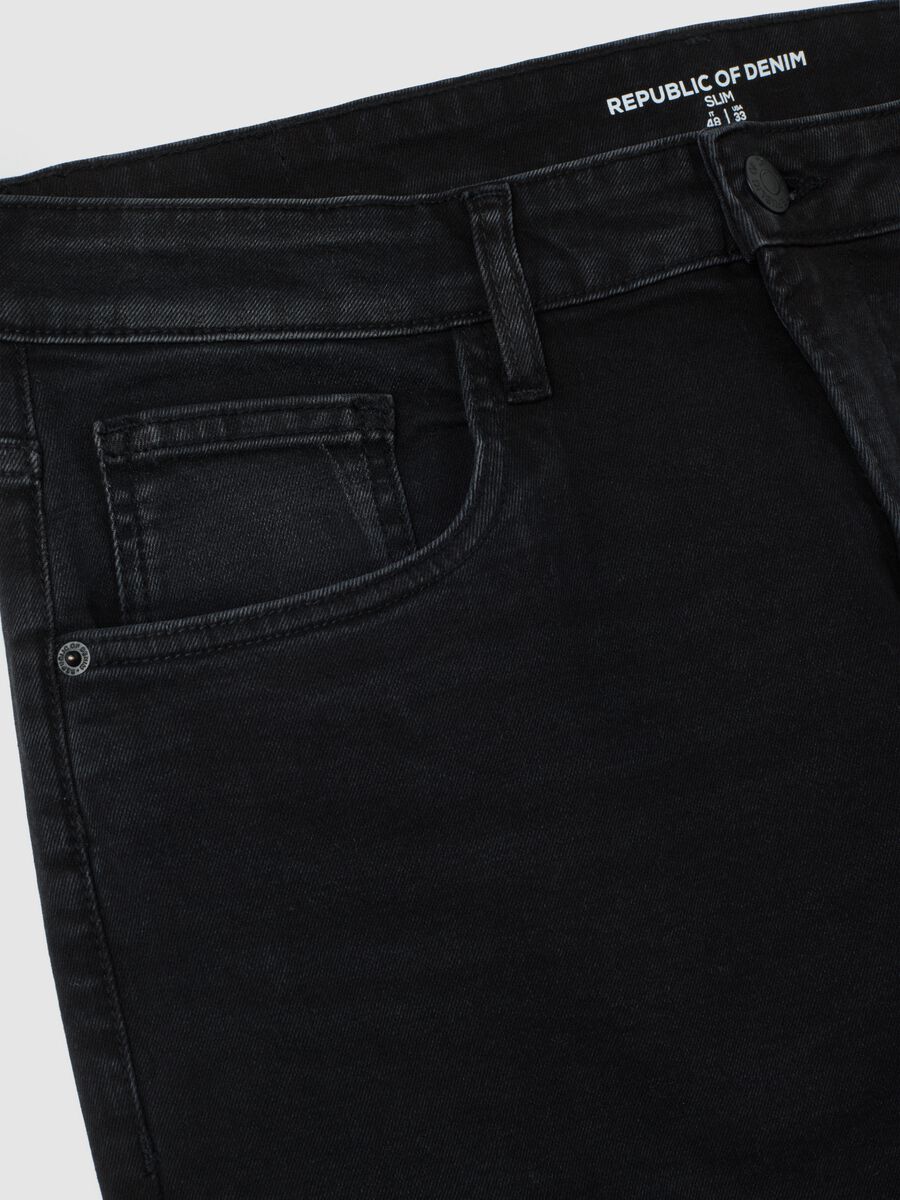Black Denim Slim Fit Jeans_1