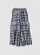 Pantaloni bianchi in pura viscosa con fantasia regular fit_4
