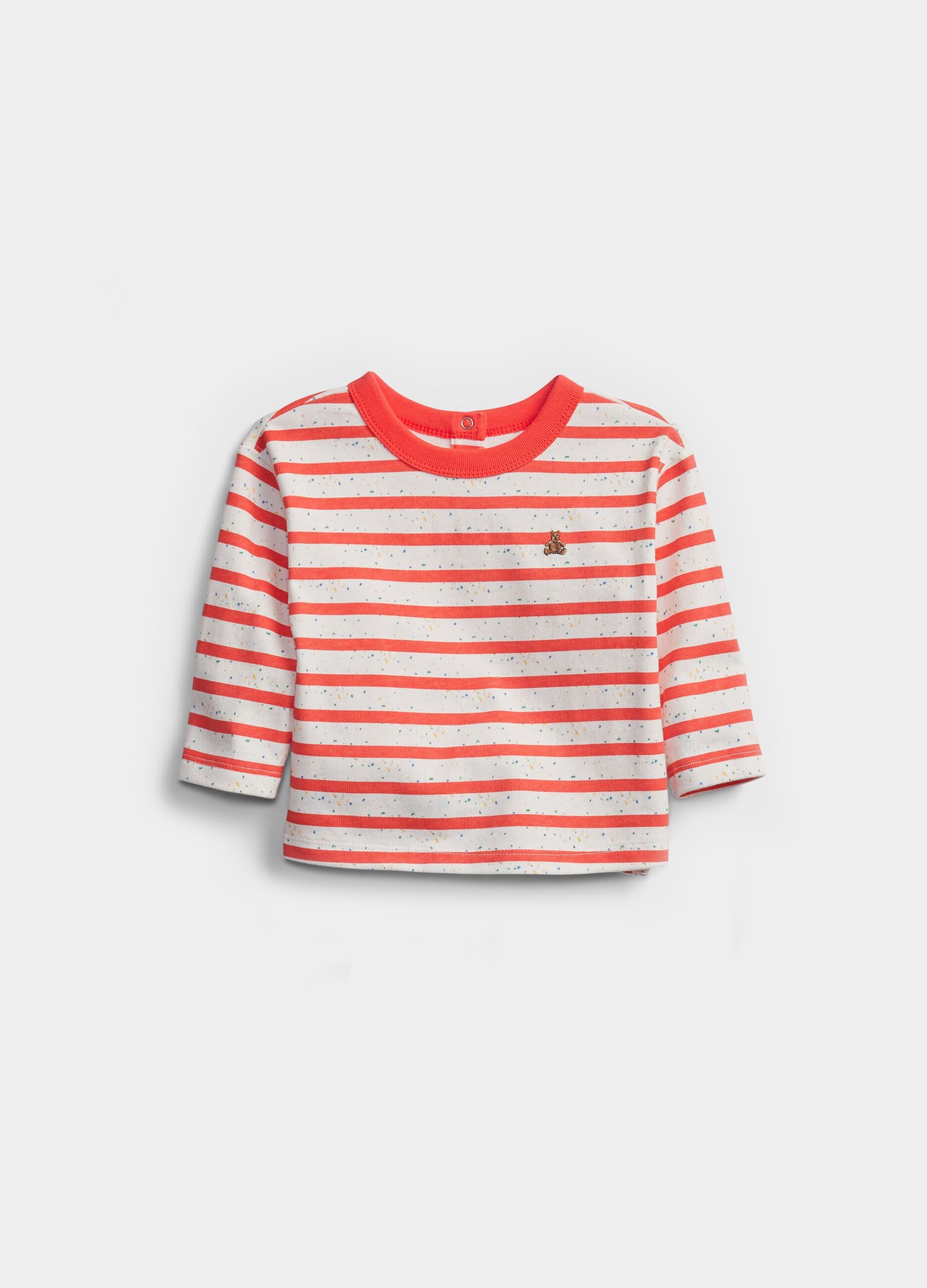 Striped T-shirt with long sleeves