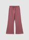 Girls' pink jogger trousers in pure cotton regular fit_0