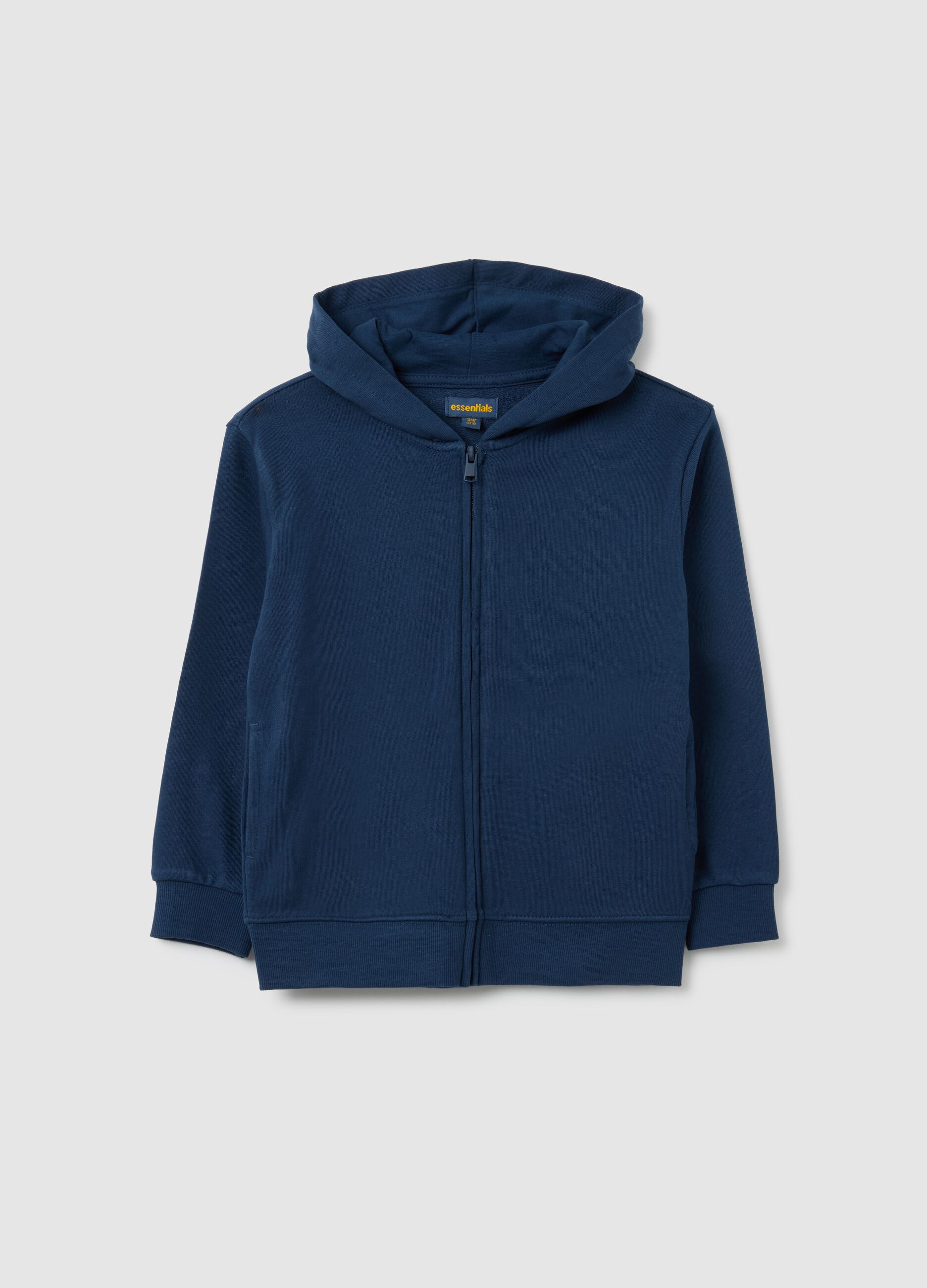 Children's blue pure cotton regular fit sweatshirt