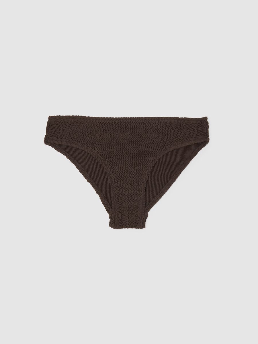 Women's brown stretch fabric bikini_5