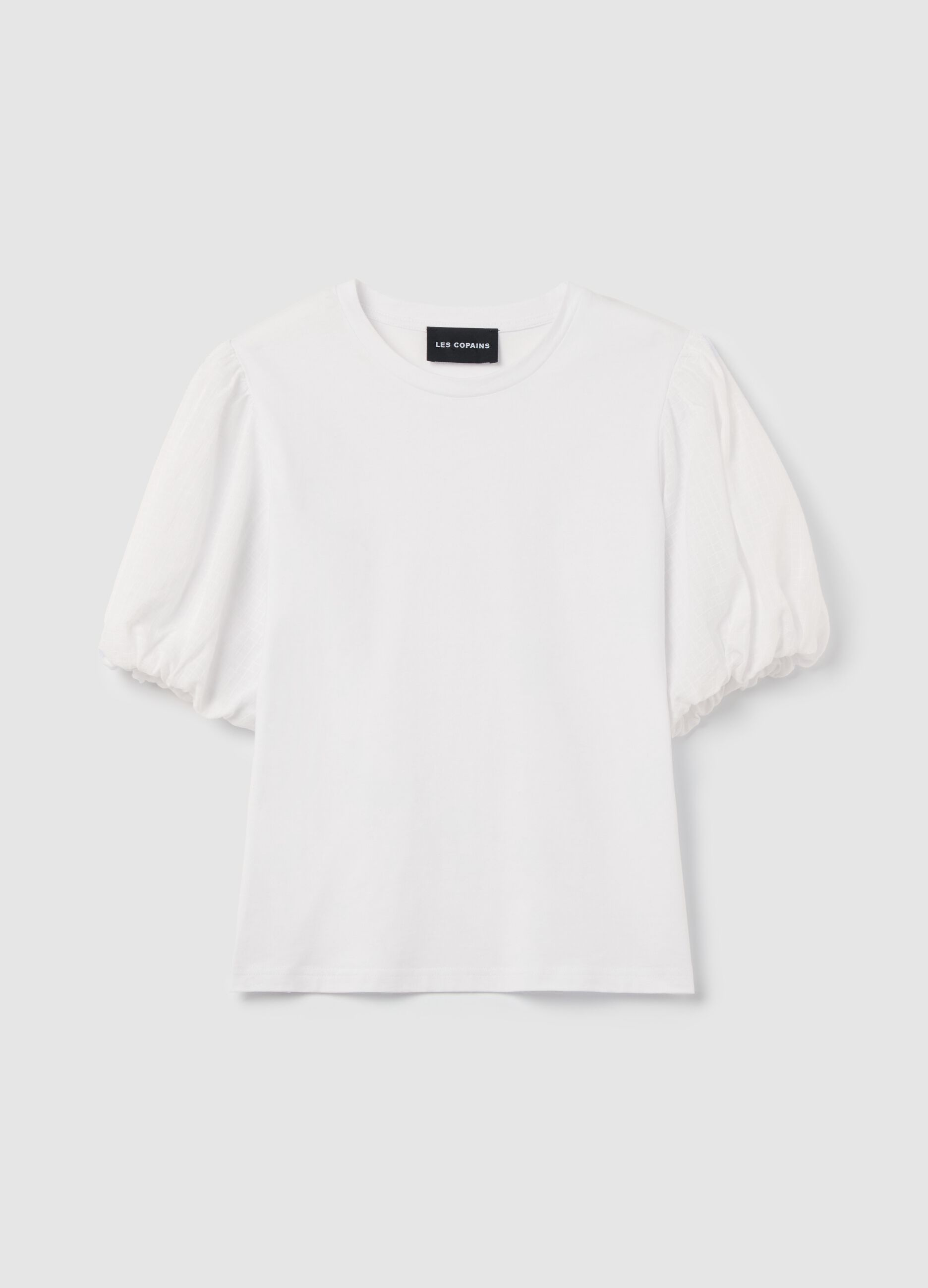 T-shirt with puff sleeves
