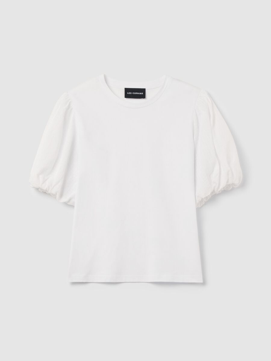 T-shirt with puff sleeves_4