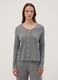 Grey pyjama T-shirt in cotton-viscose blend_2