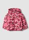 Girls&rsquo; multicoloured floral padded jacket with detachable hood_0