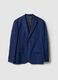 Single-breasted regular fit blue blazer_4