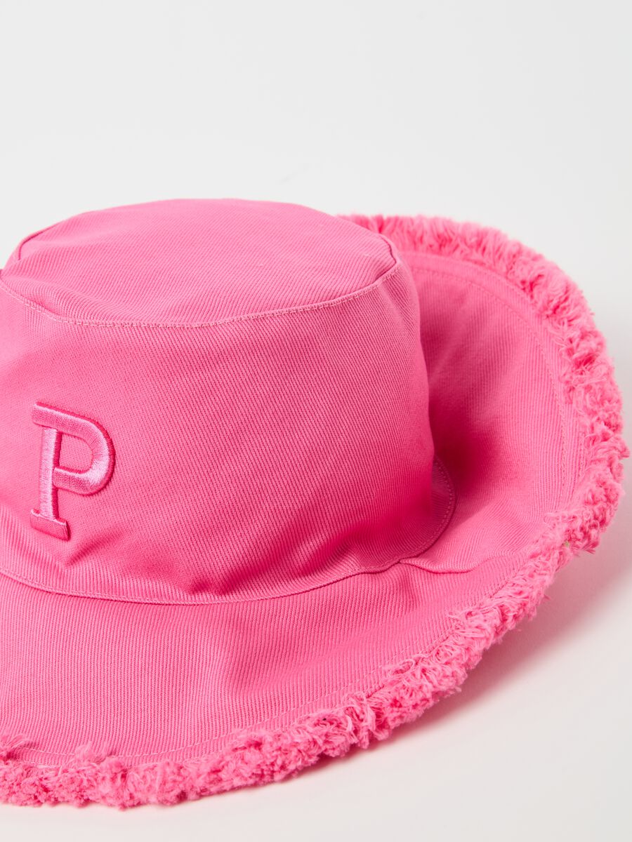 Cotton hat with logo embroidery_1