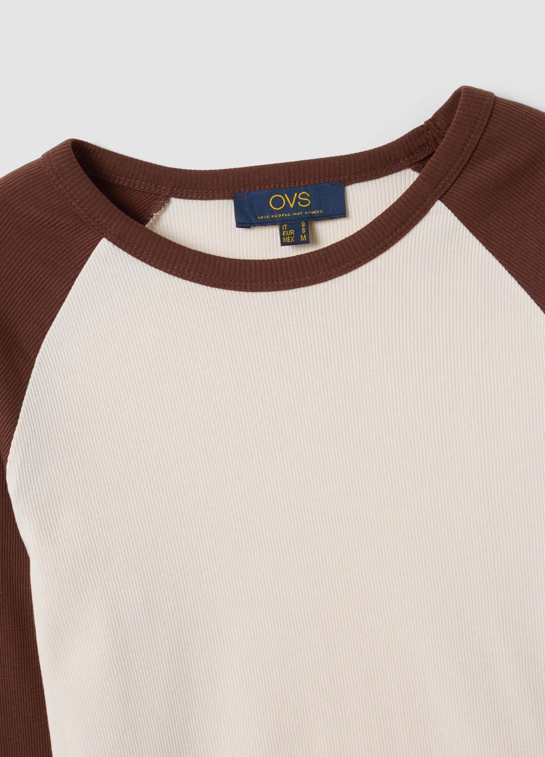 White pure cotton long-sleeved T-shirt