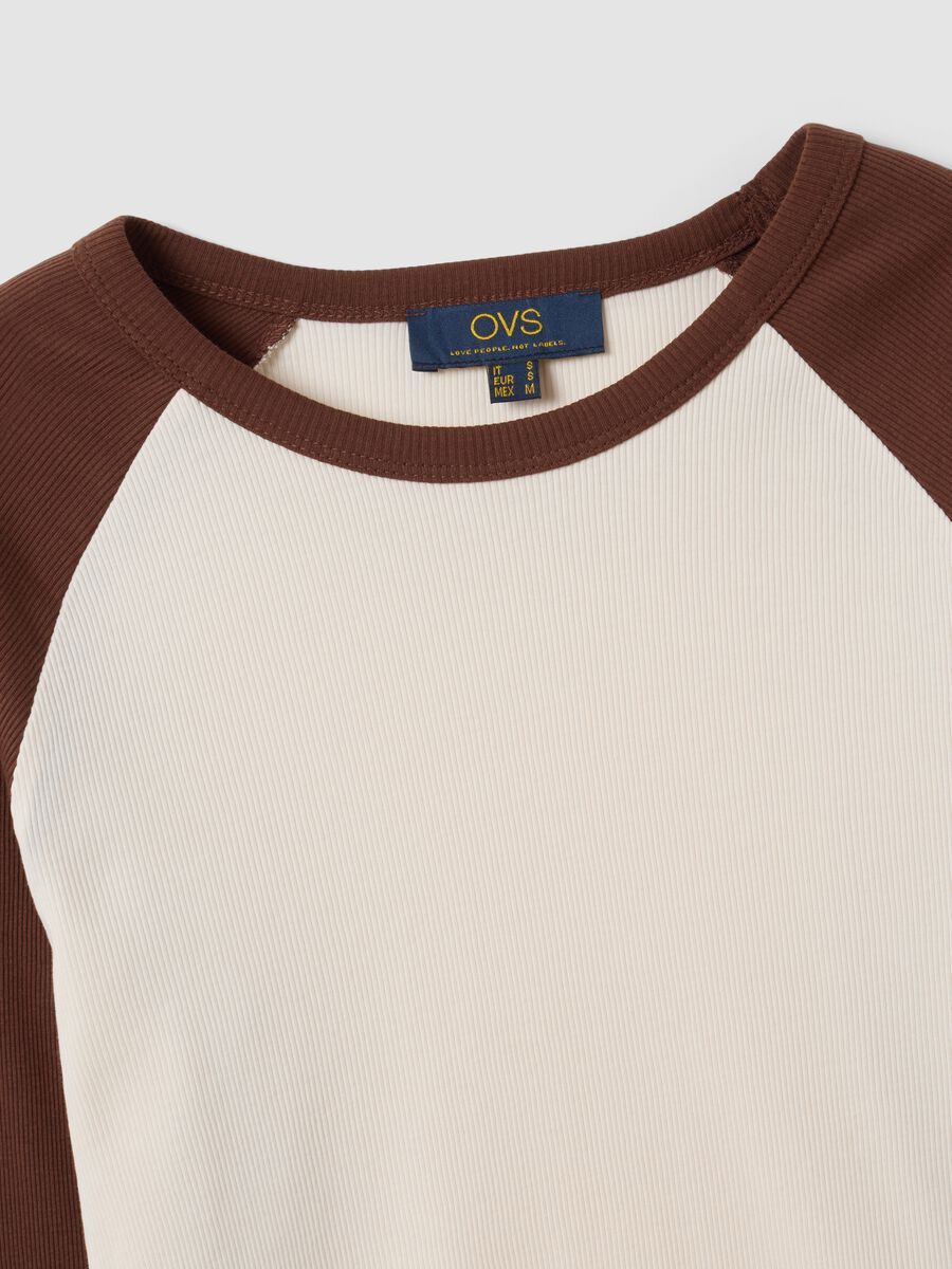 T-shirt bianca in puro cotone a maniche lunghe_5