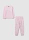 Pink fleece pyjamas for girls_0
