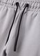 Grey cotton-blend bermuda shorts with elasticated waist_2