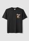 Grey pure cotton Peanuts printed T-shirt, relaxed fit_4