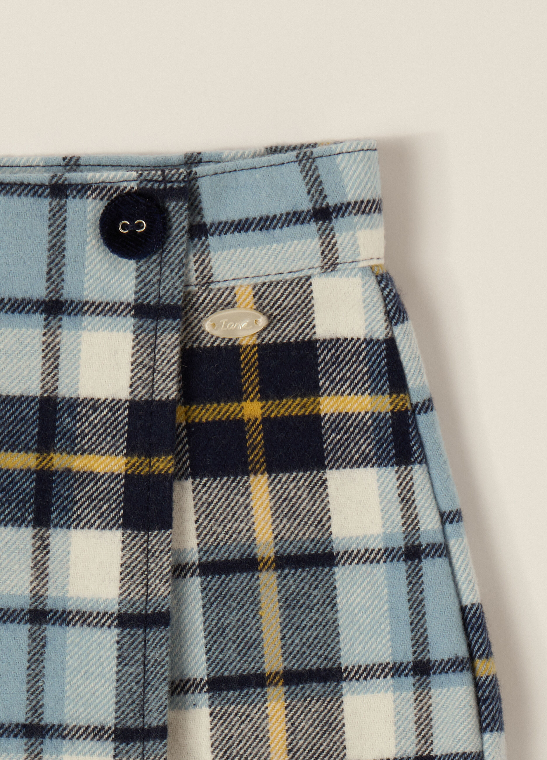Blue Tartan Skirt for Girls