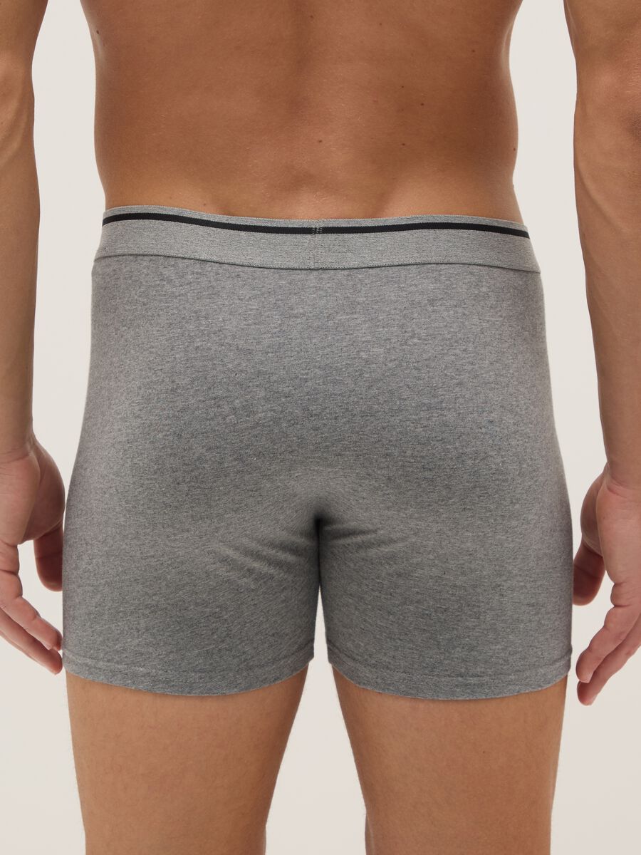 Tripack boxer in cotone elasticizzato multicolor regular fit_2