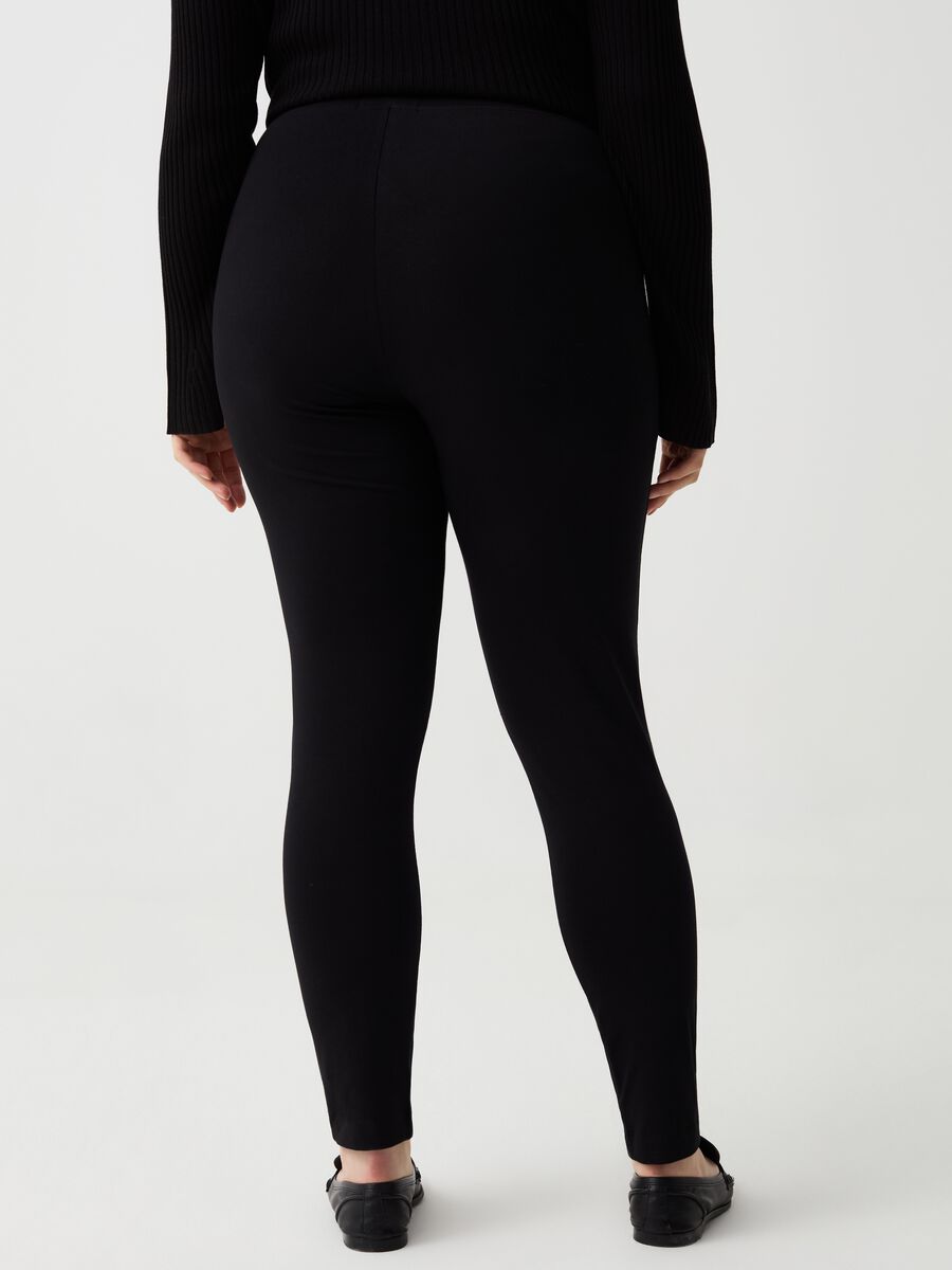 Curvy stretch cotton leggings_2