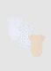 Newborn multicolour pure cotton bodysuit tripack with designs_1