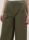 Regular fit green stretch viscose blend jogger trousers_3