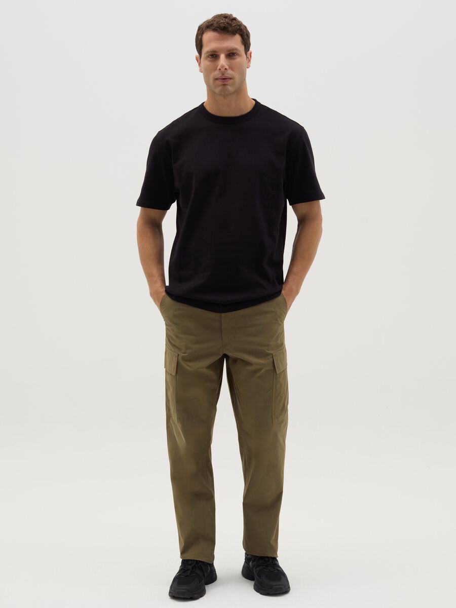 Cotton cargo trousers_0