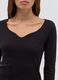 Long-sleeved T-shirt with sweetheart neckline_3