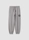 Pantaloni jogger grigi in puro cotone relaxed fit_0